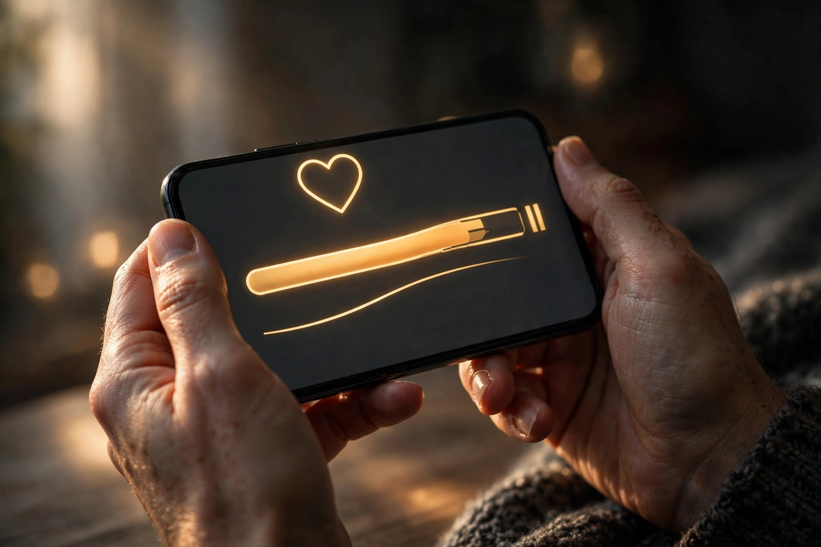 Hands holding phone showing online fundraiser donation progress