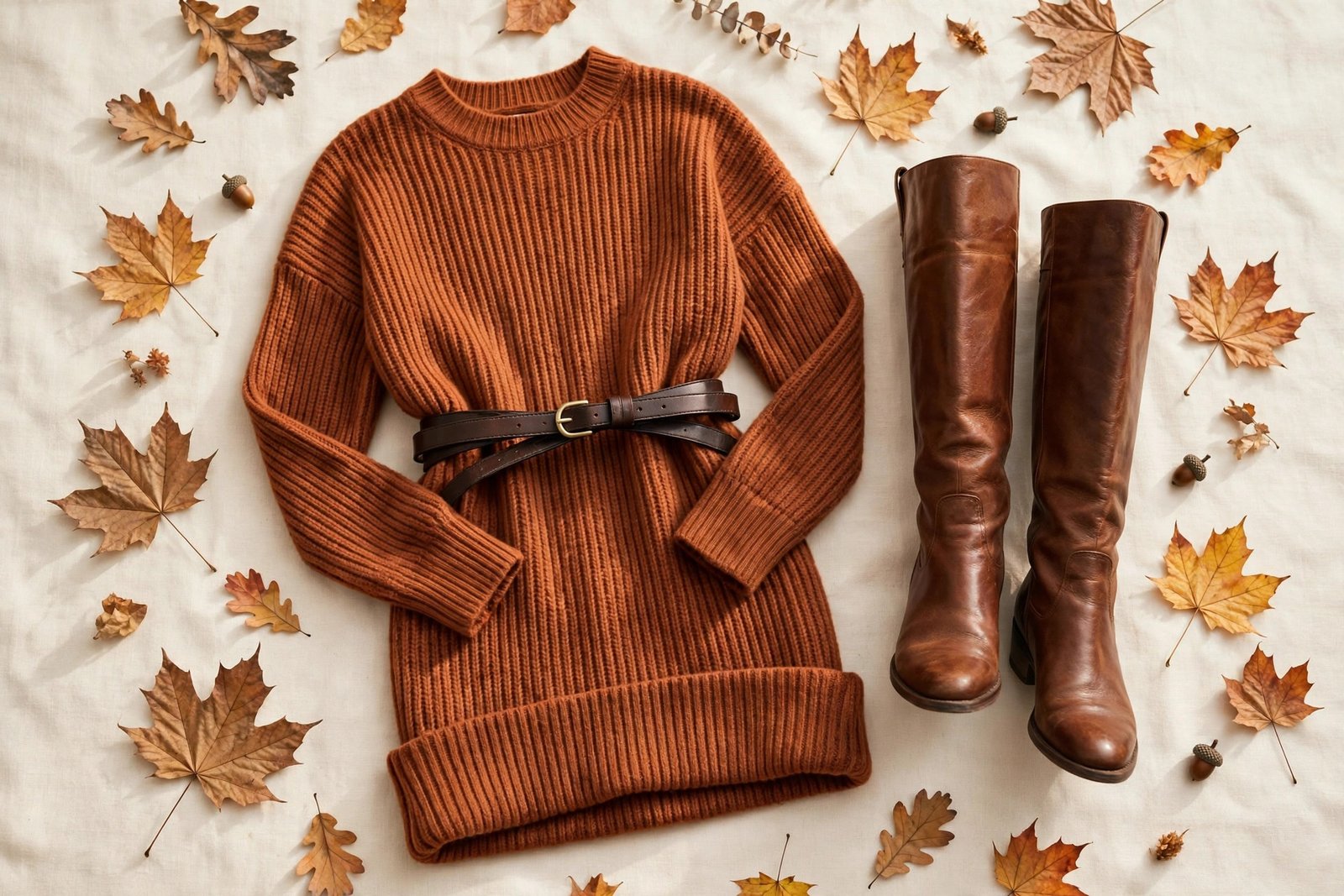 4. The Sweater Dress + Knee-High Boots