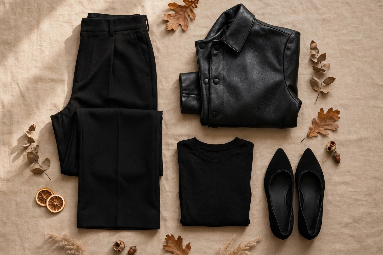 10. Wide-Leg Trousers + Cropped Jacket