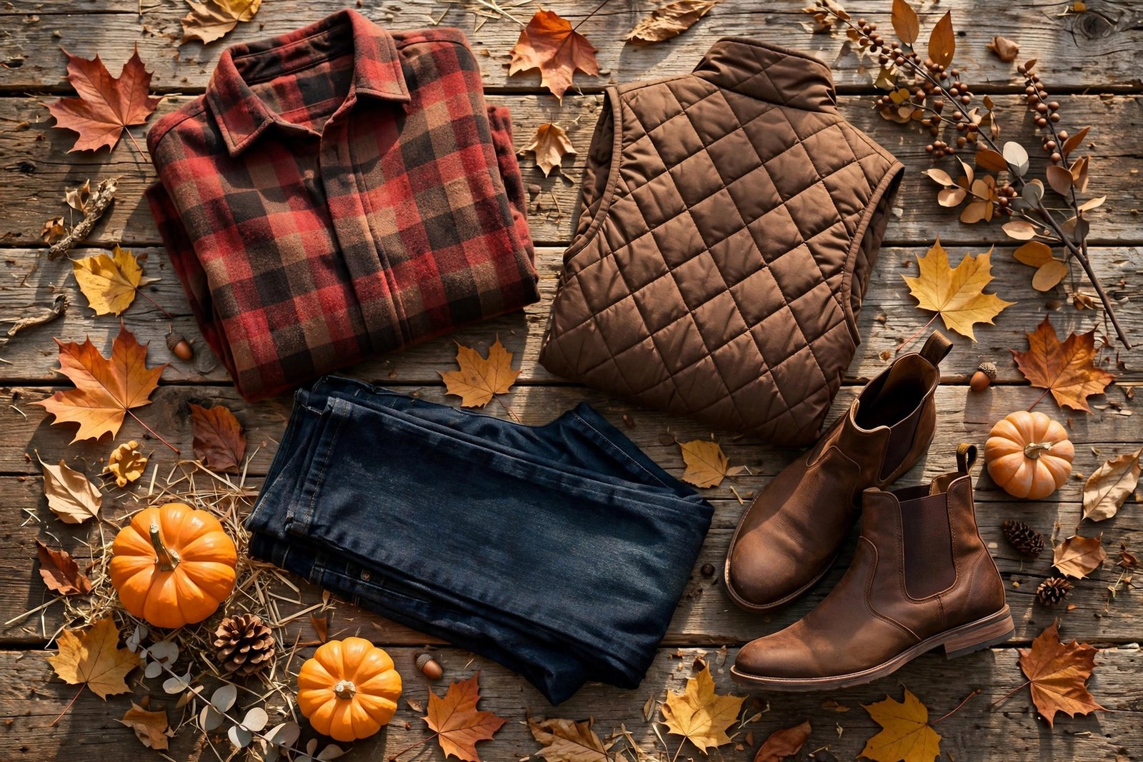 11. The Flannel + Vest Layer