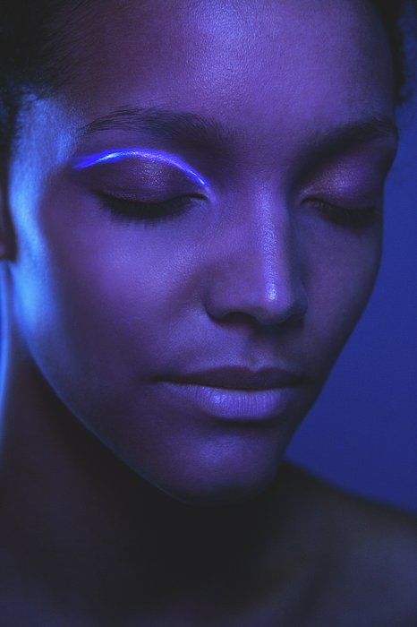 Step 2: Neon Placement — Eyes, Lips, Contour Streaks